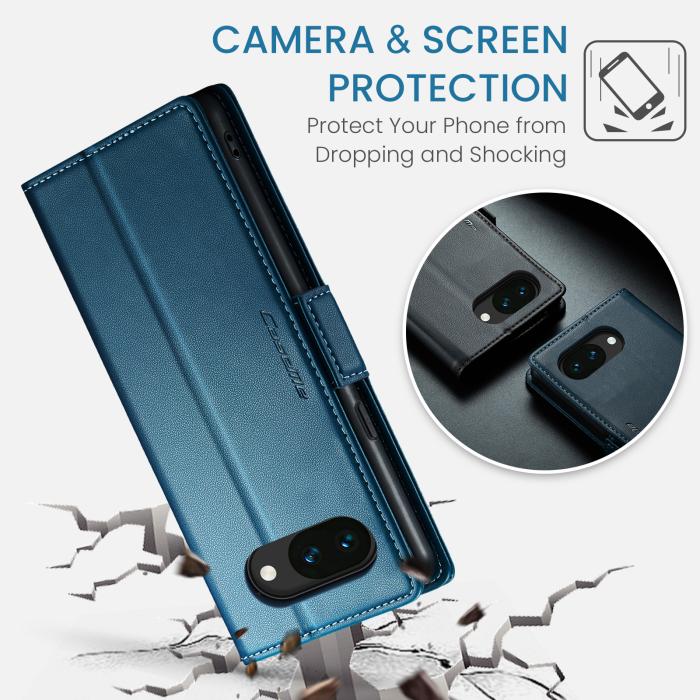 Bild 6, CASEME CASEME Google Pixel 10a Fodral RFID Läder Blå