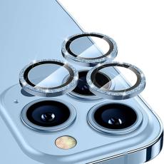 ENKAY ENKAY iPhone 14 Pro / 14 Pro Max Linsskydd Aluminium Glitter Sierra Blue