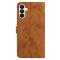  Samsung Galaxy S26 Fodral Fjäril Tryck Brun