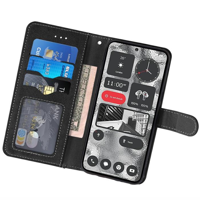 Bild 2,  Samsung Galaxy S26 Ultra Fodral Multifunktionellt Läder Svart