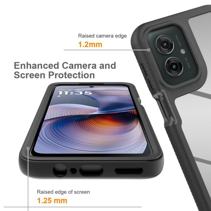 Bild 3,  Motorola Moto G55 5G Skal Hybrid 360 Shockproof Svart