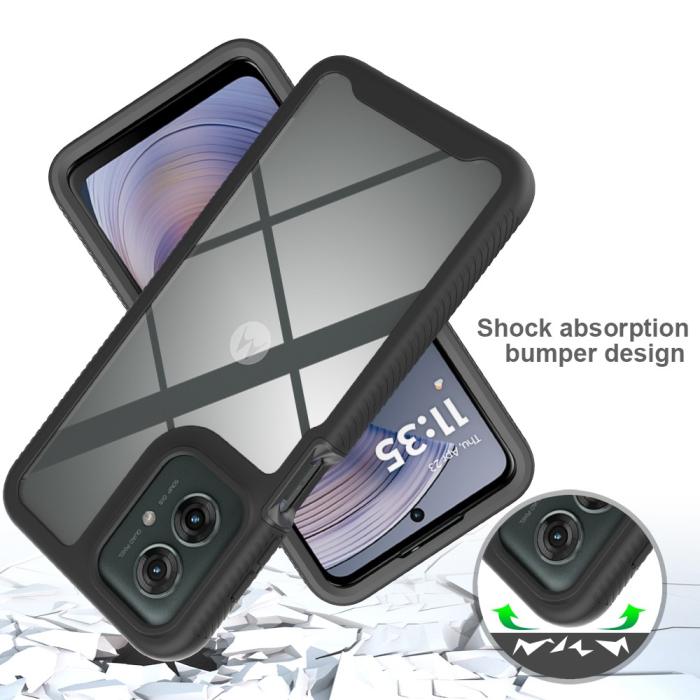 Bild 4,  Motorola Moto G55 5G Skal Hybrid 360 Shockproof Svart