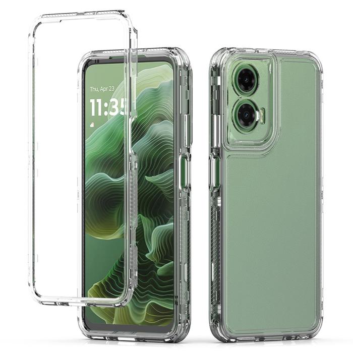 Bild 2,  Motorola Moto G35 5G Skal Hybrid 360 Shockproof Transparent