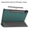  Samsung Galaxy Tab S9 Fodral Tri-Fold Läder Svartgrön