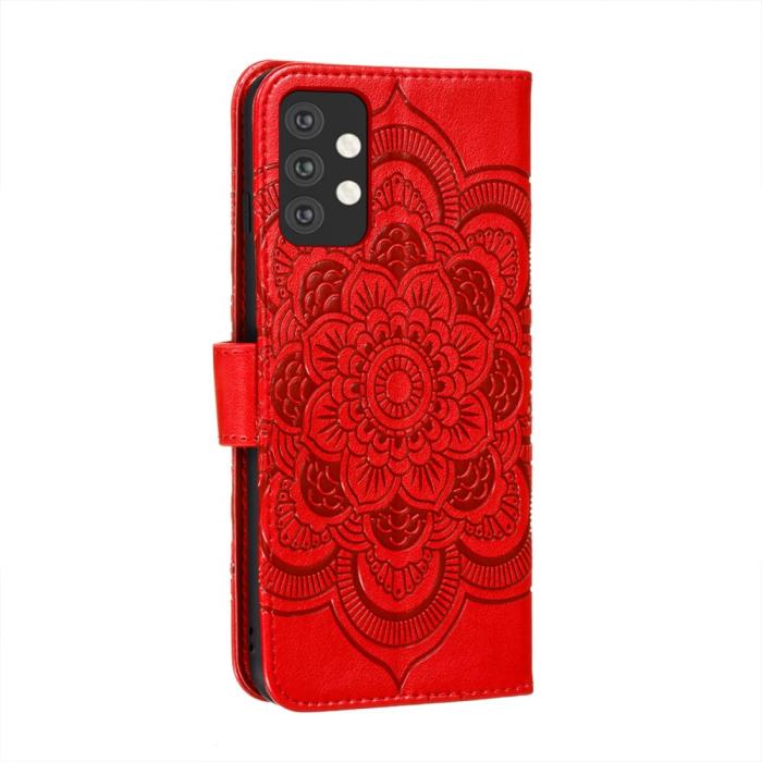 Bild 3,  Samsung Galaxy A32 5G - Mandala Flower Fodral - Röd