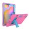  Samsung Galaxy Tab S6 Lite - Shockproof Hybrid Skal Med Kickstand - Rosa/Blå