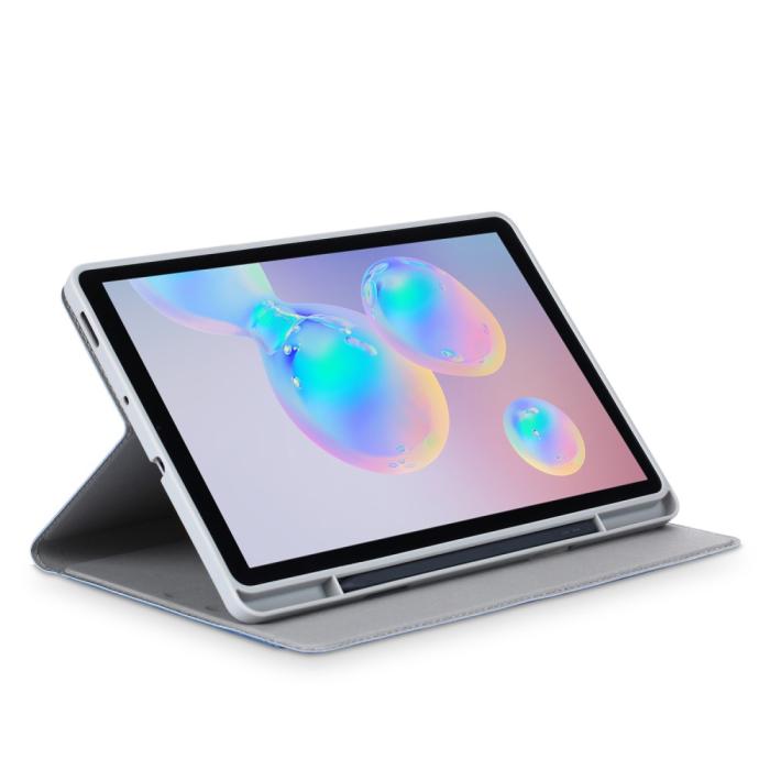 Bild 5,  Samsung Galaxy Tab S6 Lite - Fodral Med Frontficka Och Pennhållare - Blå