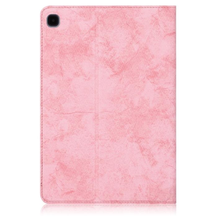 Bild 3,  Samsung Galaxy Tab S6 Lite - Fodral Med Frontficka Och Pennhållare - Rosa
