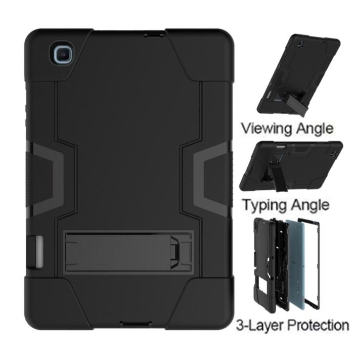 Bild 6,  Samsung Galaxy Tab S6 Lite - Shockproof Hybrid Skal Med Kickstand - Svart