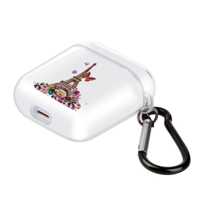 Bild 2,  AirPods Skal Med Krok - Eiffeltornet