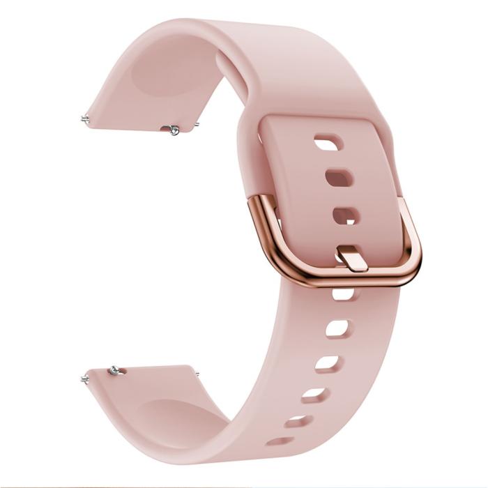 Bild 3,  Silikon Armband För Smartwatch (20mm) - Rosa