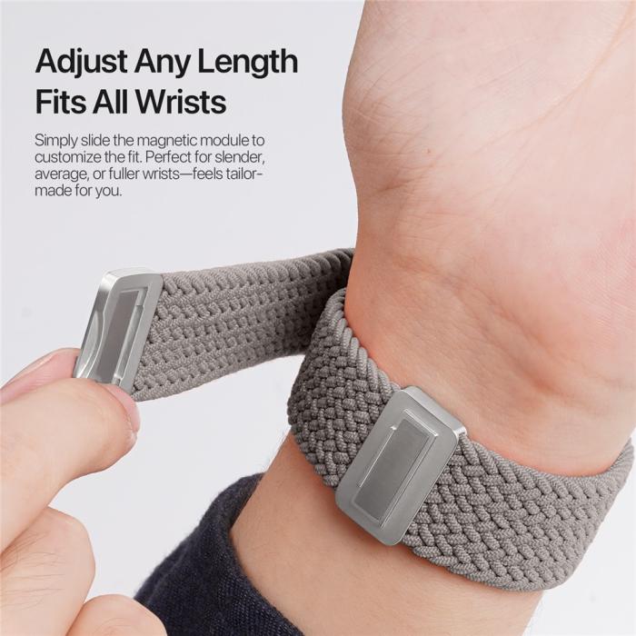 Bild 5, DUX DUCIS DUX DUCIS Apple Watch 38/40/41/42 mm Armband Flätat Grå