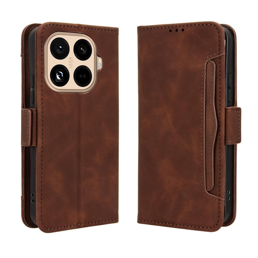  Xiaomi 15T Pro Fodral Med Avtagbart Kortfack Brun