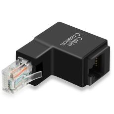 CableCreation CableCreation 90 Graders RJ45 Ethernet Adapter Svart