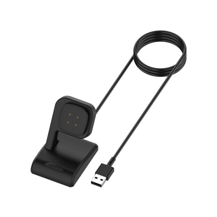 Bild 2,  1m Laddare Till Fitbit Versa 4 / 3 / Sense / Sense 2 Svart