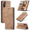 CASEME CASEME Samsung Galaxy S21 FE Fodral Retro Flip Läder Brun