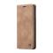 CASEME CASEME Samsung Galaxy S21 FE Fodral Retro Flip Läder Brun