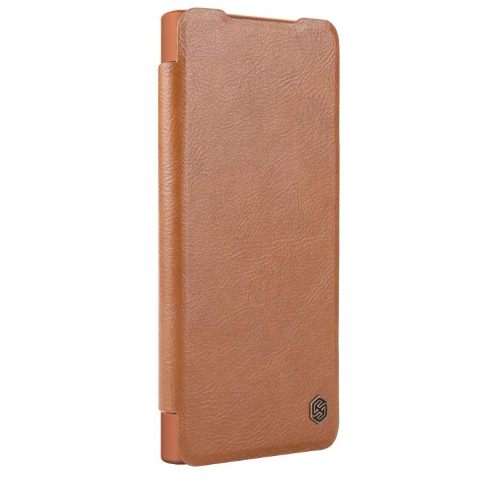 Bild 5, NILLKIN NILLKIN Galaxy S24 Plus Fodral Qin Läder Cam Kickstand Brun