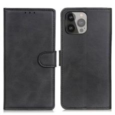  iPhone 16 Pro Fodral Med Kortfack L&auml;der Svart