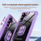  Samsung Galaxy S24 Skal Shockproof Ring Hybrid Lila