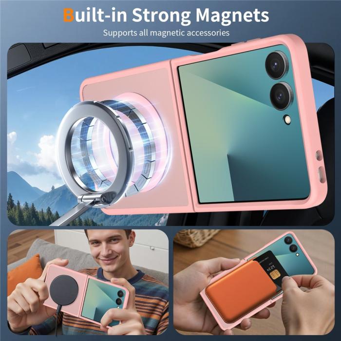 Bild 5,  Samsung Galaxy Z Flip 8 Skal MagSafe TPU Rosa