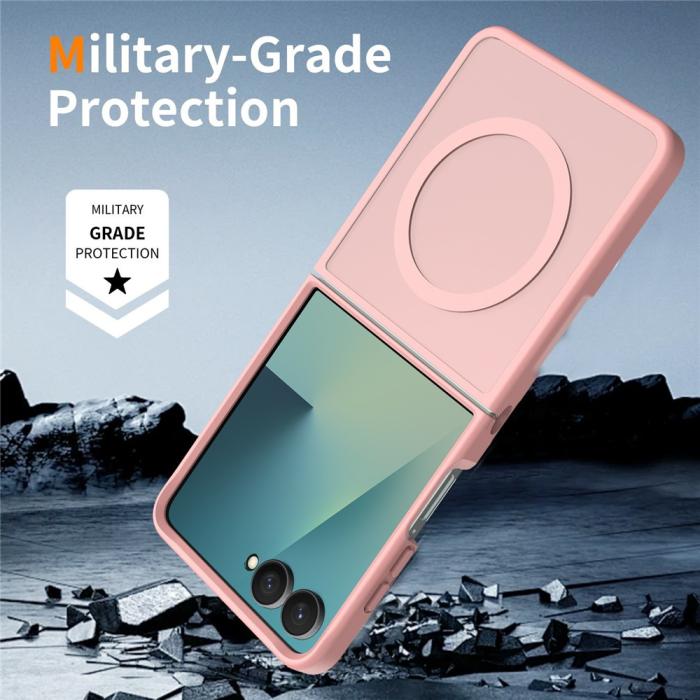 Bild 6,  Samsung Galaxy Z Flip 8 Skal MagSafe TPU Rosa