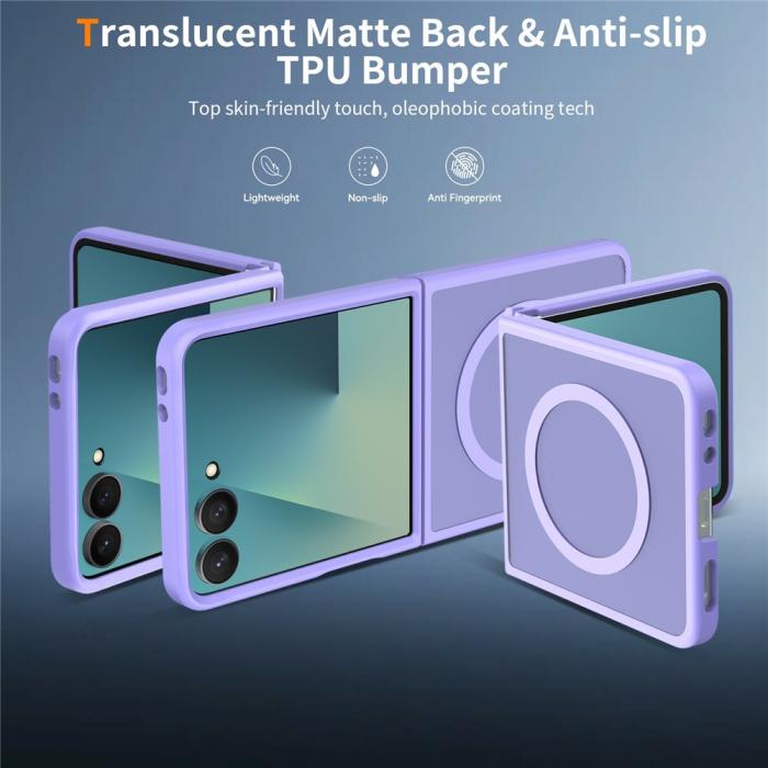 Bild 2,  Samsung Galaxy Z Flip 8 Skal MagSafe TPU Lila