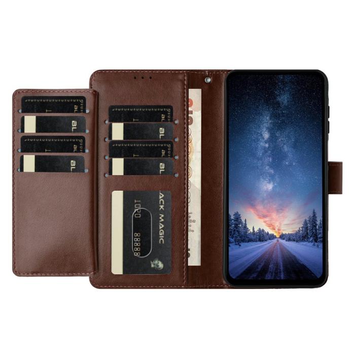 Bild 2,  Samsung Galaxy S25 FE Fodral Multifunktionellt Läder Brun