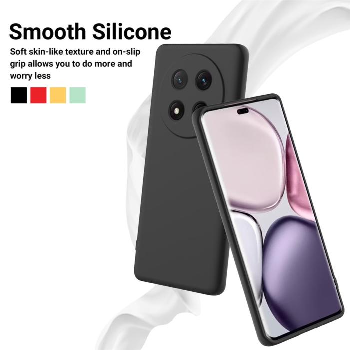 Bild 3,  Honor Magic7 Lite Skal Liquid Silikon Svart