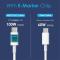 NORTHJO NORTHJO 1m 100W PD USB-C - USB-C Snabbladdnings Kabel Vit