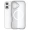  iPhone 17 Skal MagSafe Shockproof Hybrid Vit