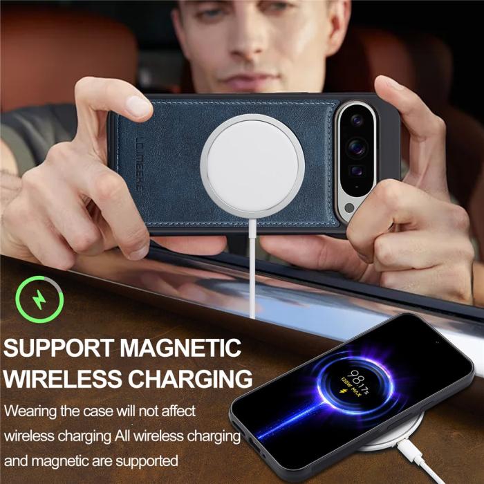 Bild 6, LC.IMEEKE LC.IMEEKE Google Pixel 10/10 Pro / 9/9 Pro Skal MagSafe Läder