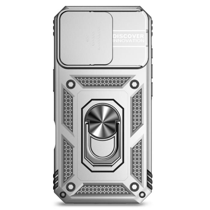 Bild 2,  iPhone 16 Pro Max Skal CamShield Ring Hybrid Silver