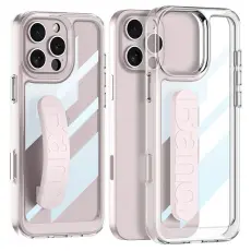 GKK GKK iPhone 16 Pro Max Skal Hand Strap Hybrid Rosa