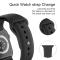 ColorPop Apple Watch 42/44/45/46/49 mm Silikon Armband (S/M) Svart