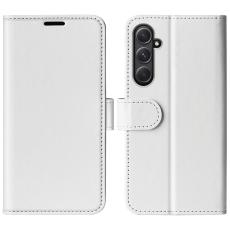  Samsung Galaxy A55 5G Fodral Crazy Horse L&auml;der Vit