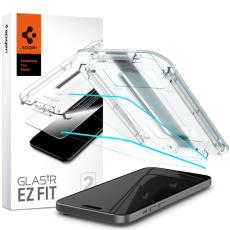 Spigen Spigen iPhone 16/15 2-PACK GLAS.tR "Ez Fit" Sk&auml;rmskydd
