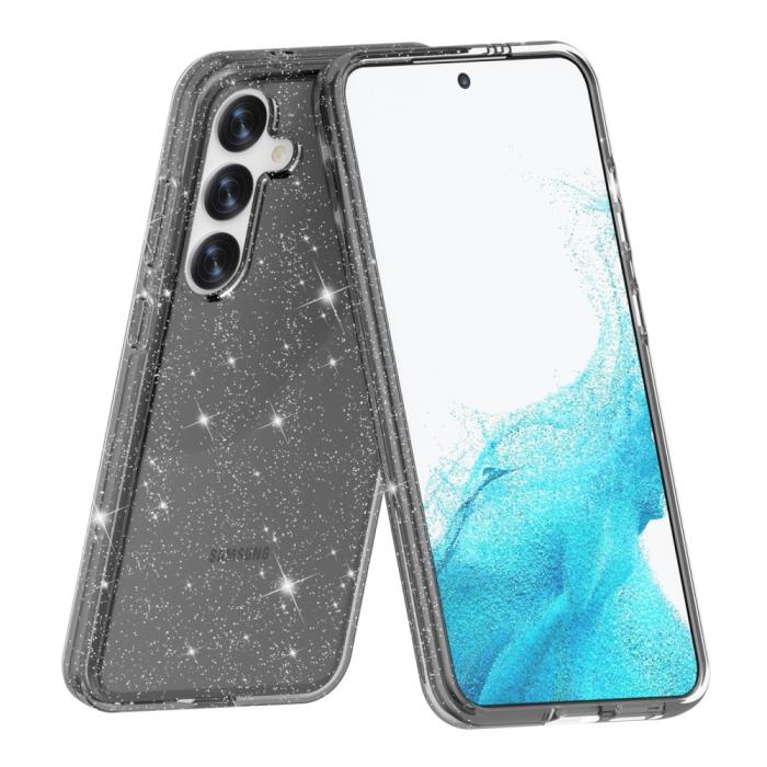 Bild 5,  Samsung Galaxy S24 Skal Sparkling Glitter Svart