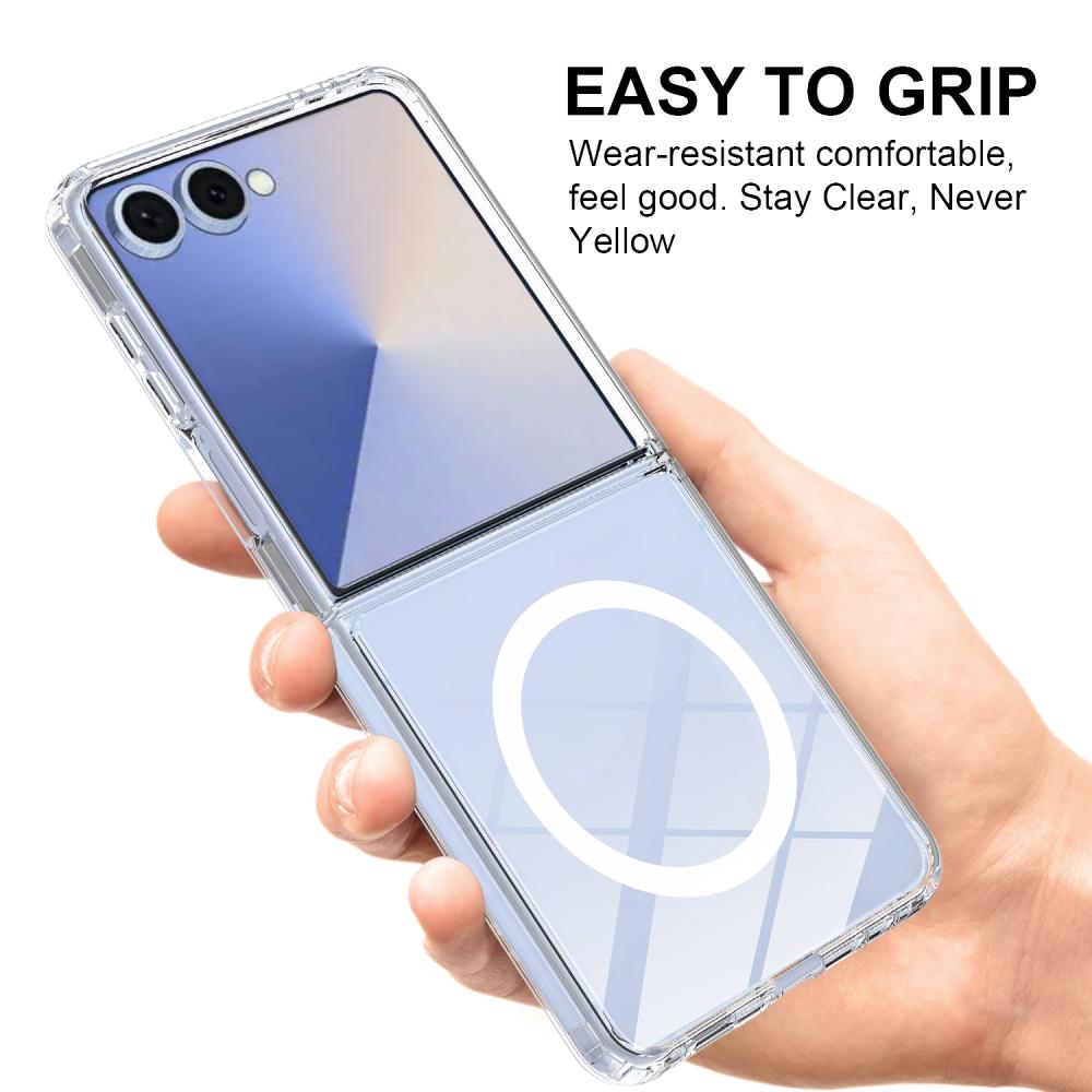 Samsung Galaxy Z Flip 7 Skal MagSafe Hybrid Transparent