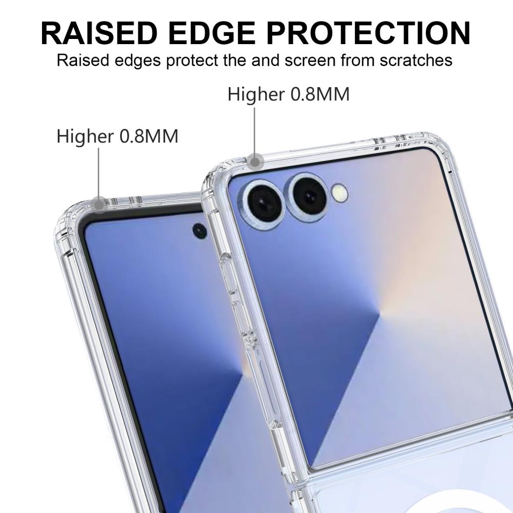  Samsung Galaxy Z Flip 7 Skal MagSafe Hybrid Transparent