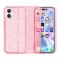  iPhone 17 Skal Hybrid Glitter Rosa