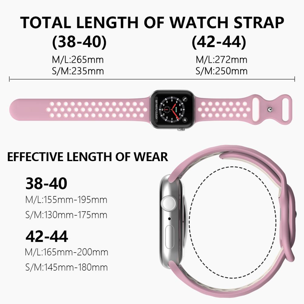 ColorPop Sportarmband Dual-Color Apple Watch 42/41/40/38 mm (M/L)