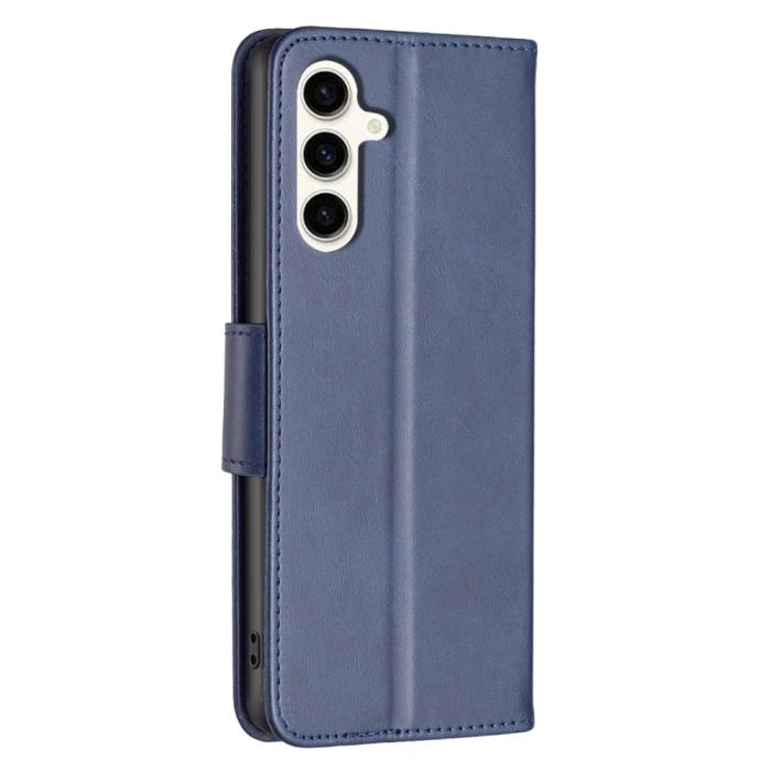 Bild 5,  Samsung Galaxy S24 FE Fodral Läder Mörk Blå