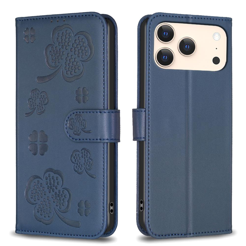  iPhone 17 Pro Max Fodral Med Blommigt Tryck Blå