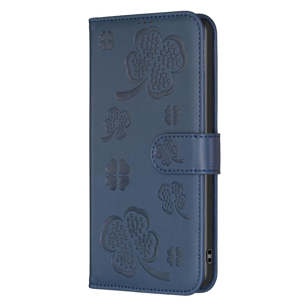  iPhone 17 Pro Max Fodral Med Blommigt Tryck Blå