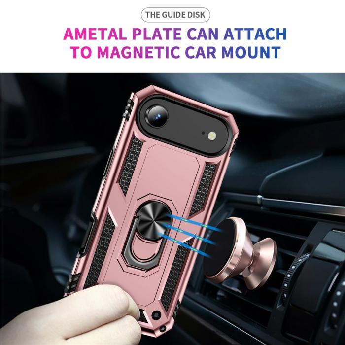 Bild 4,  iPhone Air Skal Shockproof Hybrid Ring Roséguld