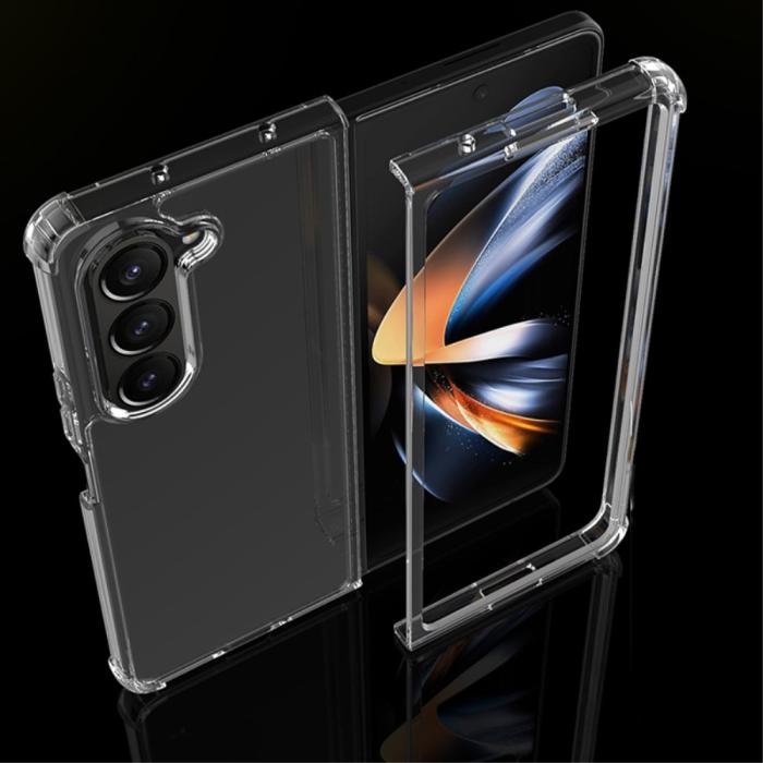 Bild 5,  Samsung Galaxy Z Fold 5 Skal Shockproof Hybrid Transparent