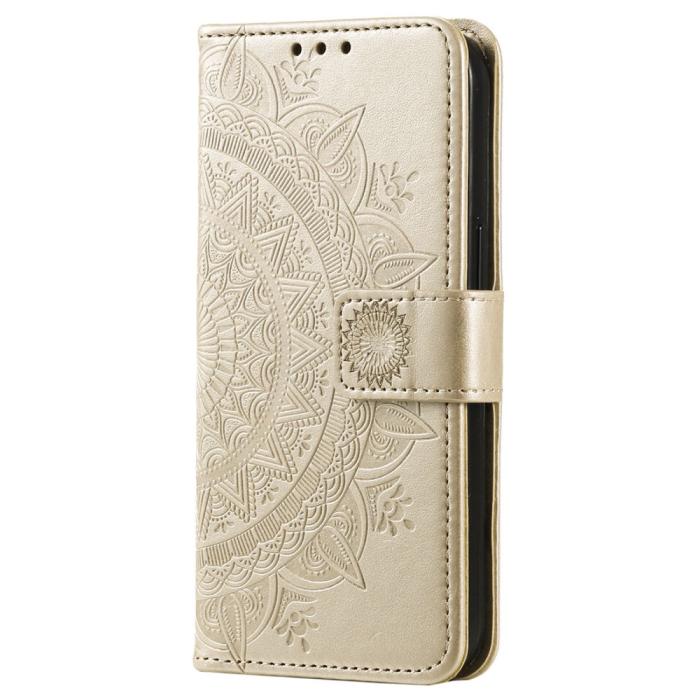 Bild 5,  Sony Xperia 5 IV Fodral Mandala Läder Guld