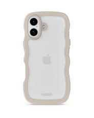 holdit holdit iPhone 17 Mobilskal Wavy Light Beige/Transparent