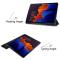  Samsung Galaxy Tab S7 Plus / Tab S8 Plus Tri-Fold Fodral Pennhållare Svart
